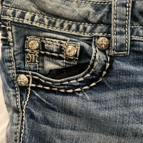 Miss me jeans size 25 signature rise bootcut - Picture 4 of 8
